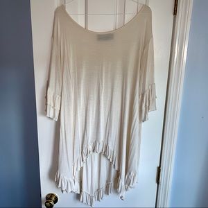 🤍 Drape tunic shirt